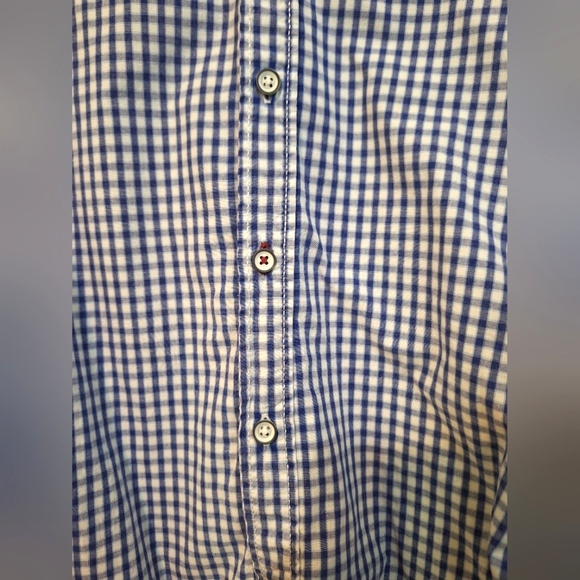 Thread & Cloth Small longsleeve blue gingham button-up - Picture 3 of 8